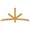 Ekena Millwork Alberta Rough Sawn Timber Gable Bracket, Western Red Cedar, 72"W x 33"H x 2"D x 4"F, 11/12 Pitch GBW072X33X0204ALB00RWR - alternate 1